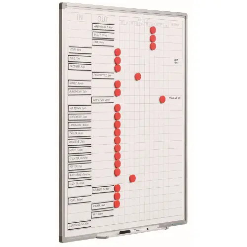 Presentiebord - IN/OUT 70x60 cm