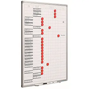 Presentiebord - IN/OUT 70x60 cm